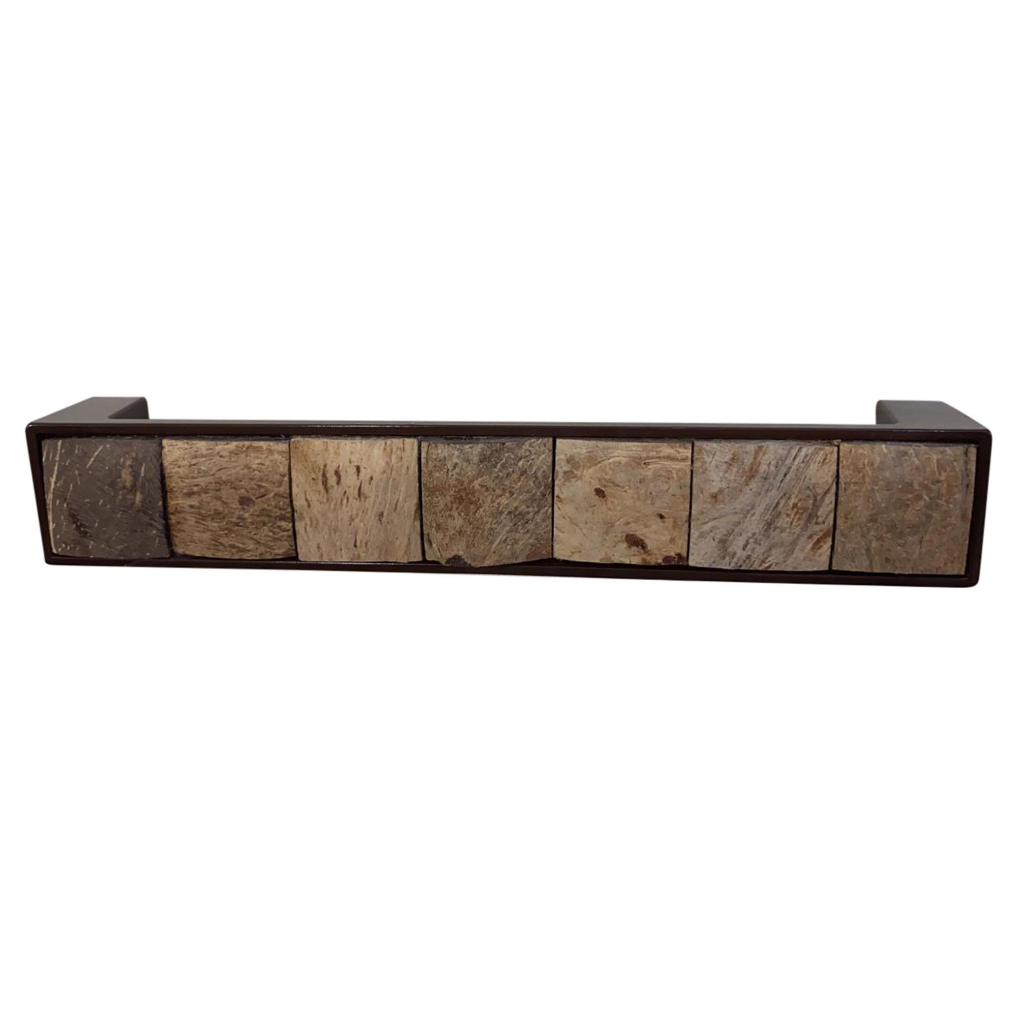 Ahşap Naturel Ceviz Kabuğu Mocca 160 Mm. Kulp