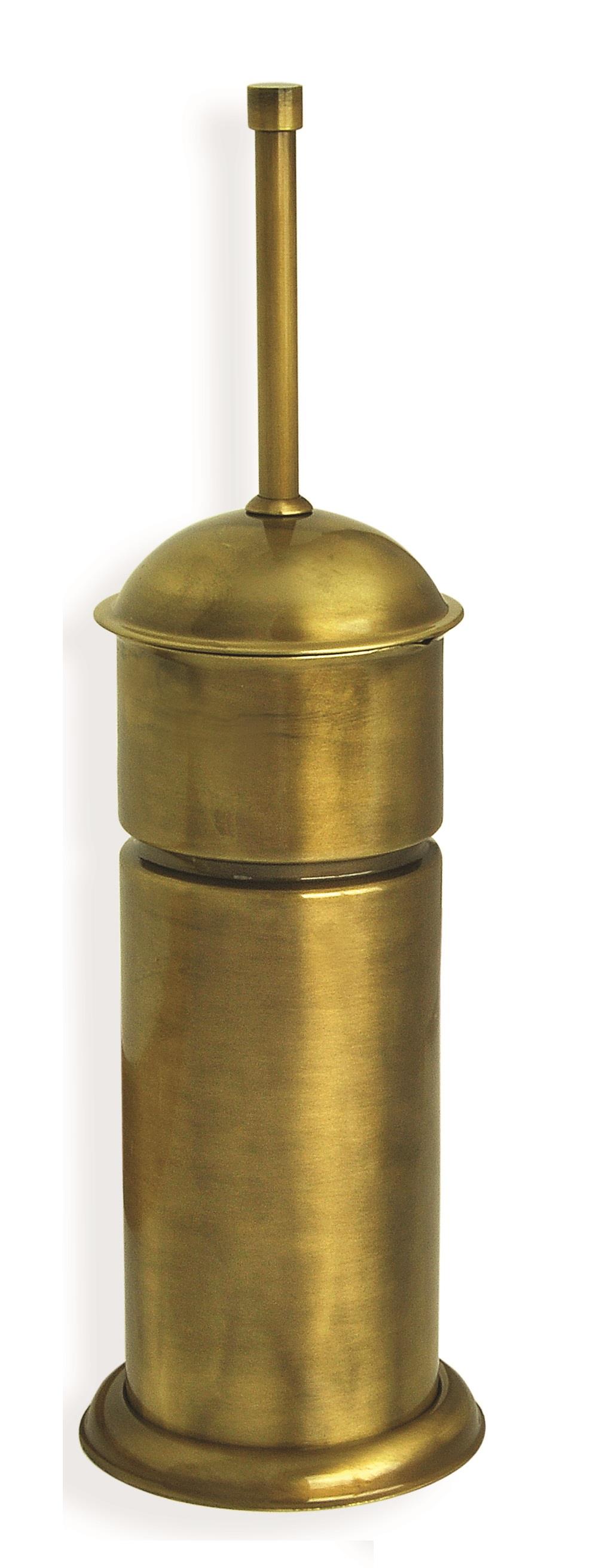 Antik Bronz Kapaklı Pirinç Klozet Fırçası