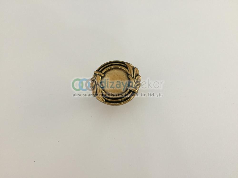 Antik Bronz Kaplama Düğme Kulp A