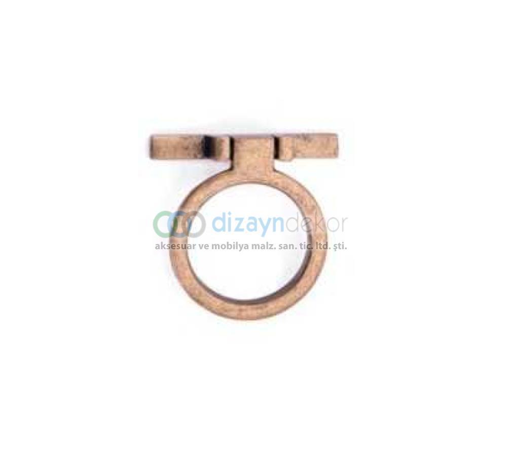 Antik Bronz Yuvarlak Sallantılı Kulp 16 Mm