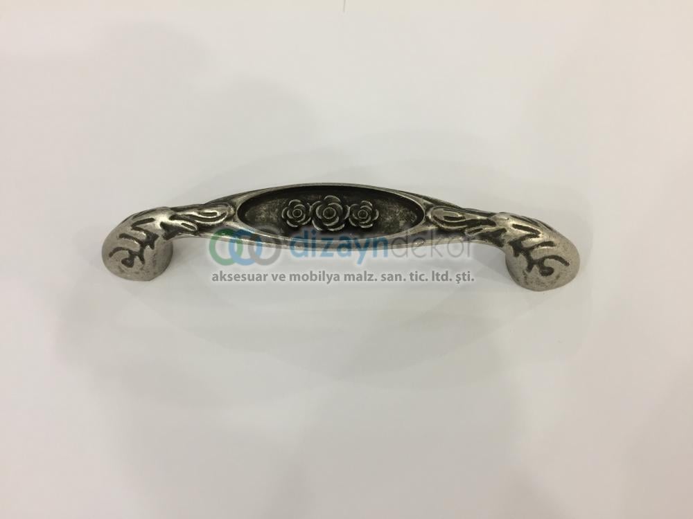 Antik Siyah Gümüş 128 Mm. Kulp