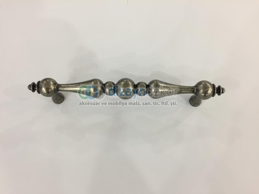 Antik Siyah Gümüş 128 Mm. Kulp