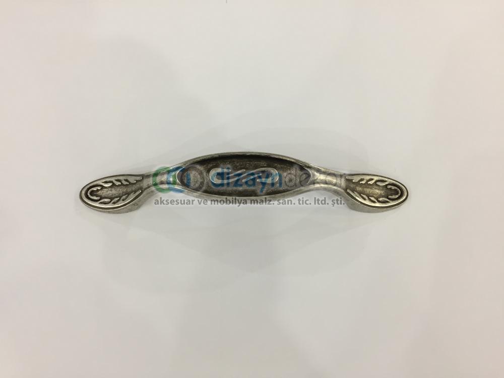 Antik Siyah Gümüş 96 Mm. Kulp 