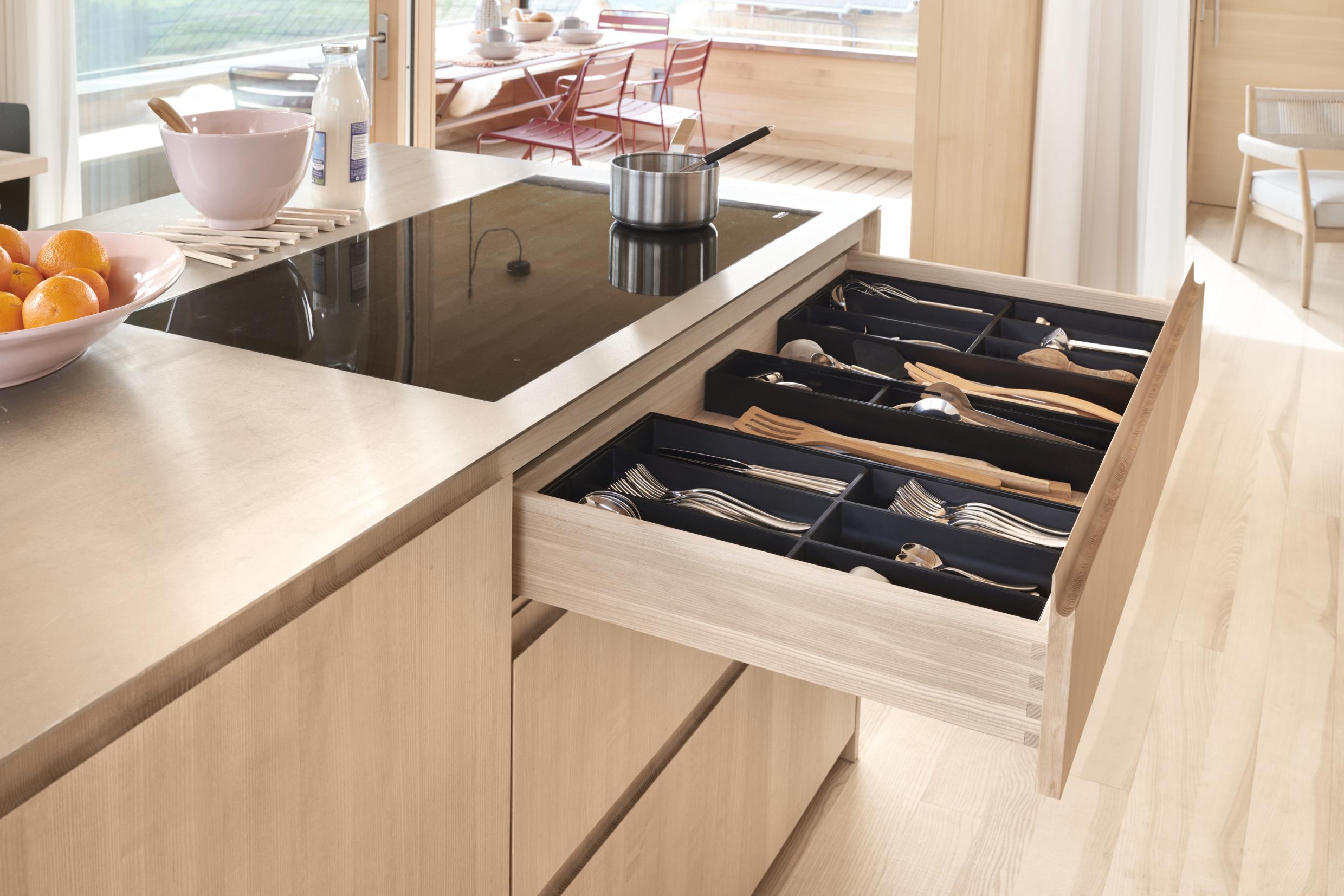 Blum Ambia-line Çekmece İçi Kaşıklık Antrasit-mat Siyah 120 Cm. Modül Zc7s500bs3-120