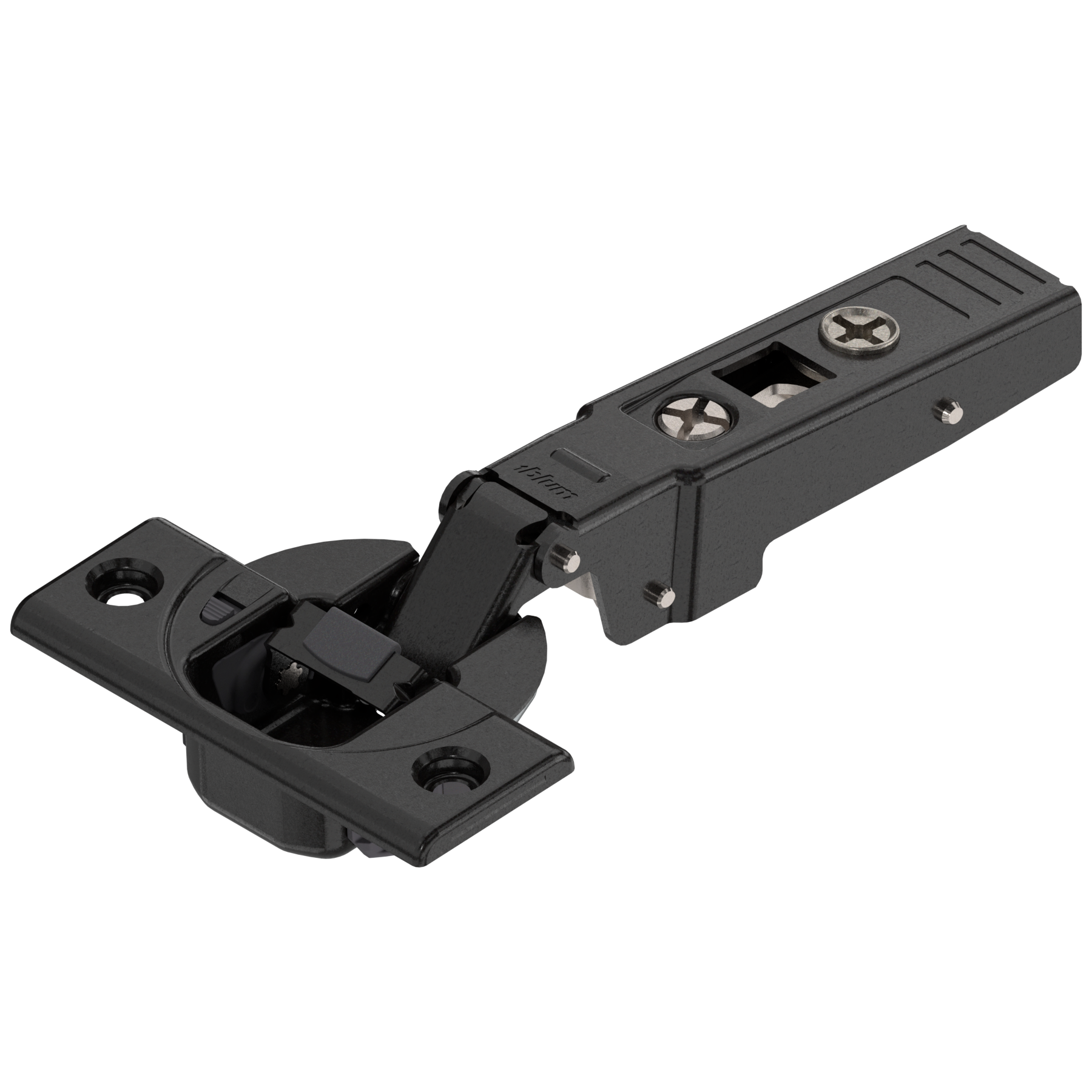 Blum Clip Top Blumotion Düz Menteşe Kalın Profil Kapak Onyx Siyah 71B9550 + 174H7100