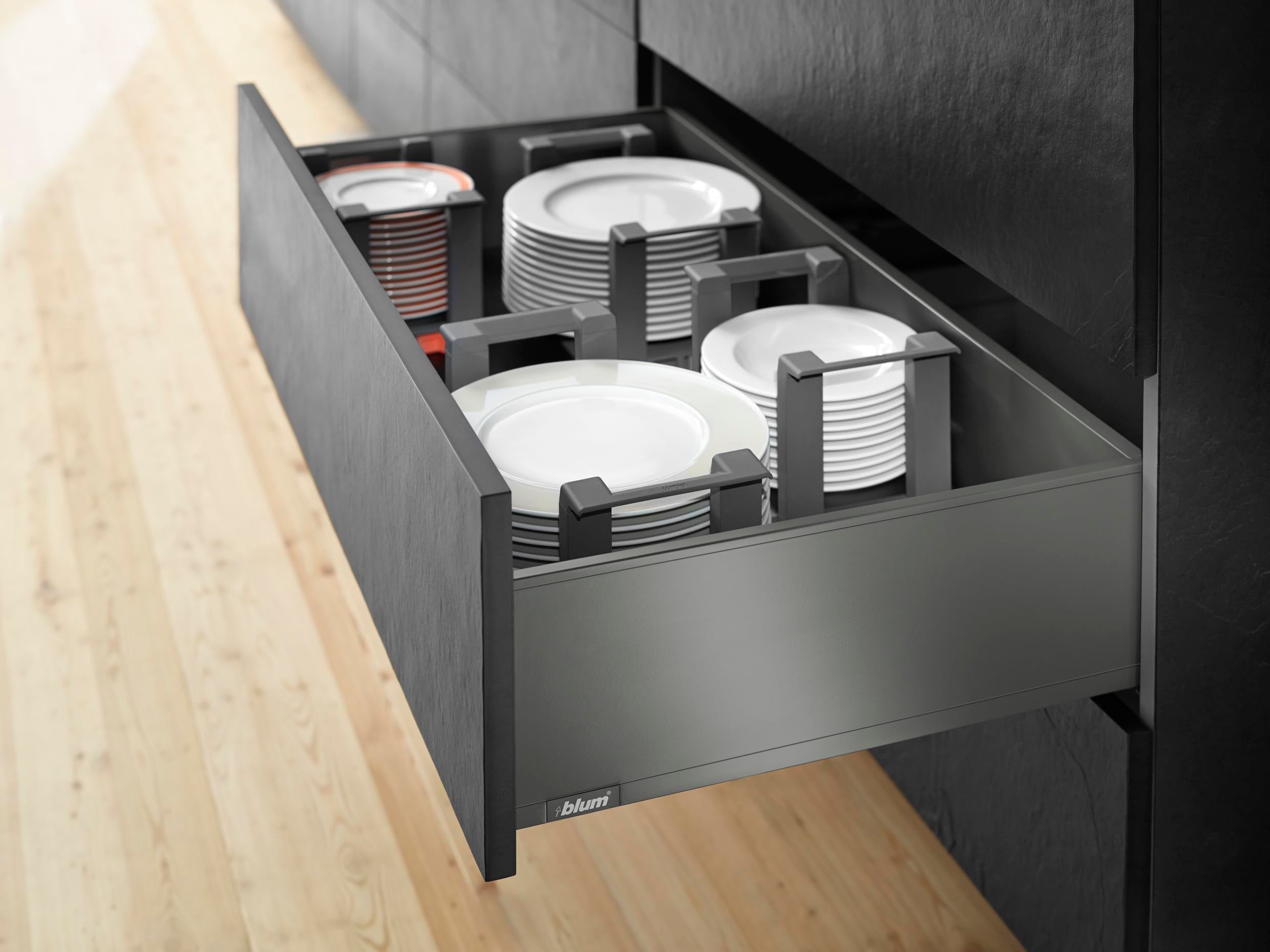 Blum Legrabox Pure C Yüksek Yanak 35 Cm. Frenli Blumotion Orion Gri Antrasit