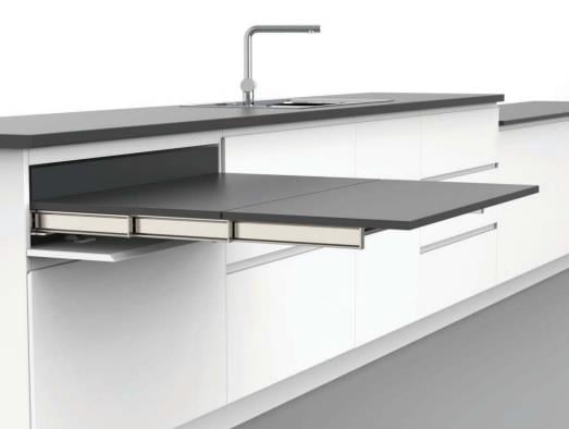 Çekmeceden Açılır Gizli Mutfak Masa Mekanizması Seti