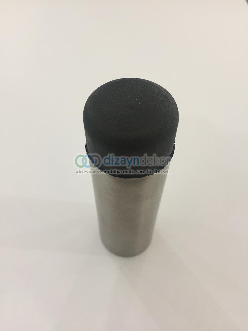 Duvara Kapıya Monte Kapı Stoperi Parlak Paslanmaz 8 Cm