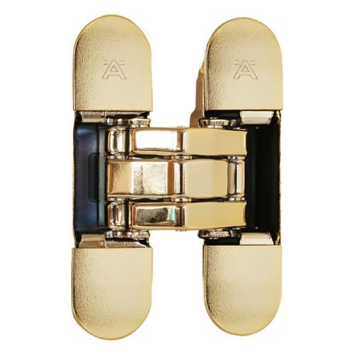 Gizli Ayarlı Kapı Menteşesi Parlak Pirinç 120*31 Mm