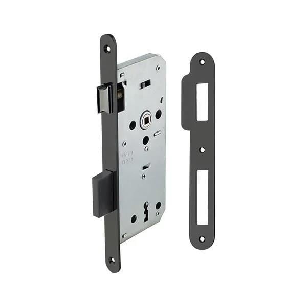 Gömme Kapı Kilidi Oda Tipi Mat Siyah 45/18mm