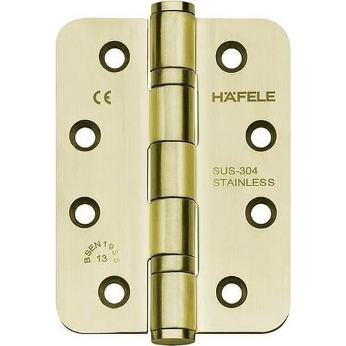 Hafele Yaprak Menteşe F Paslanmaz Çelik Parlak Pirinç102x76x3mm