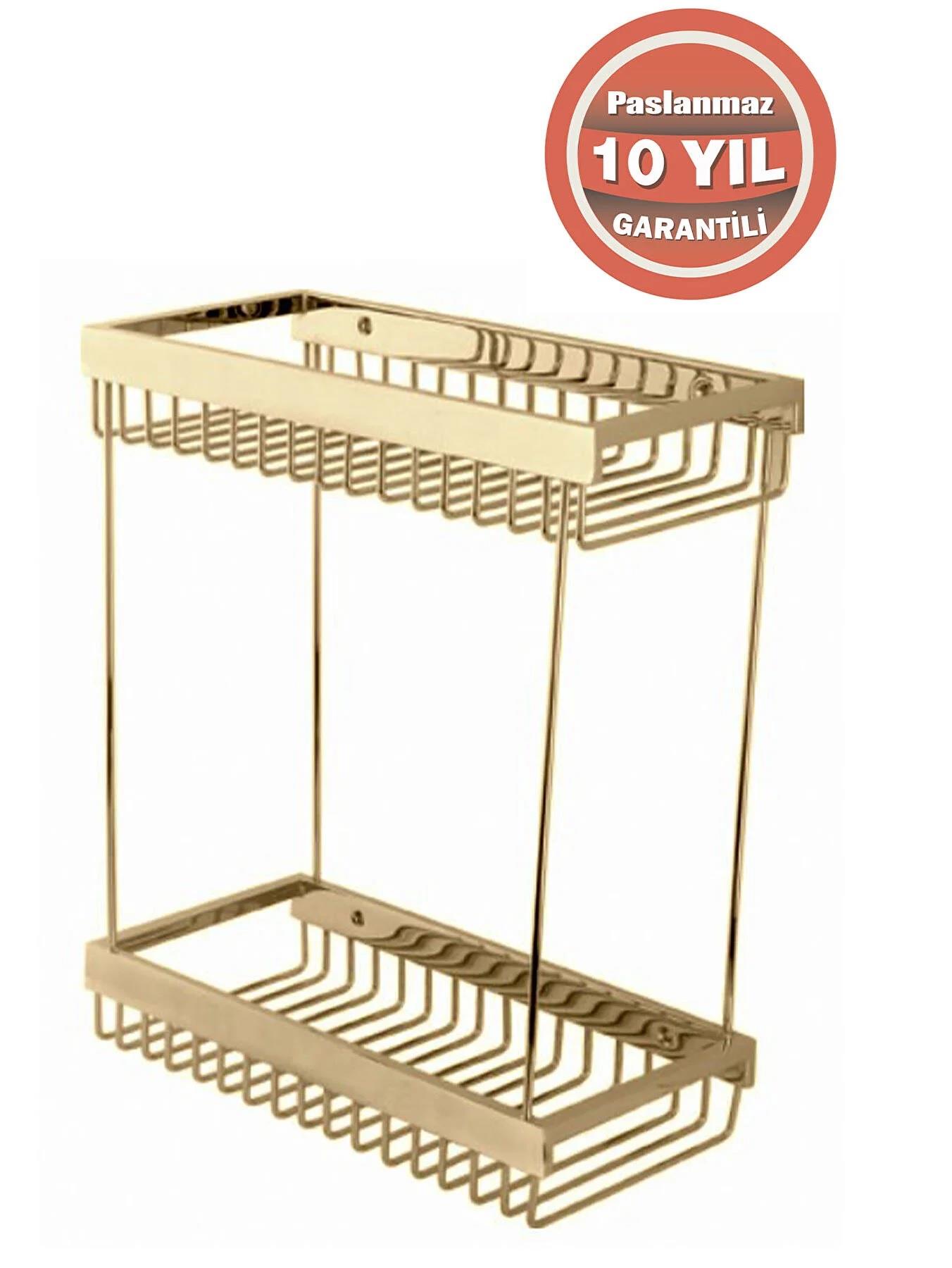 İkili Şampuanlık Süngerlik Altın Sarı