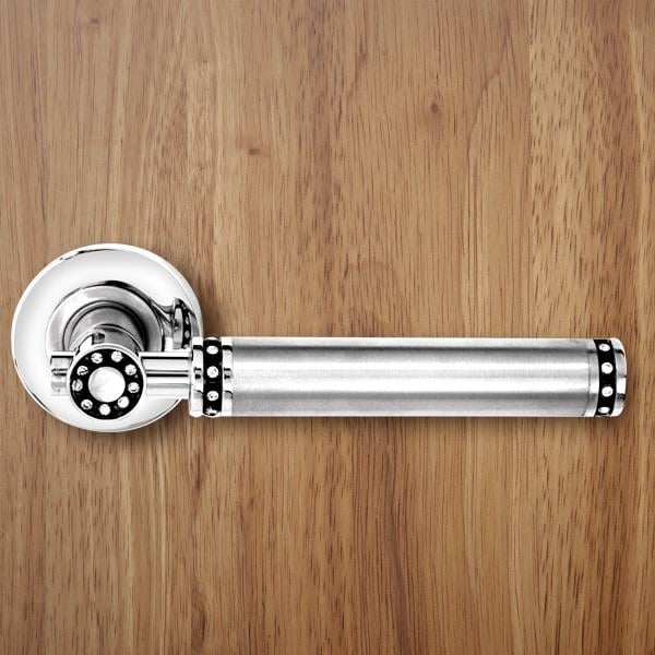 Kapı Kolu Taşlı Saten Krom 303t Oda-barelli