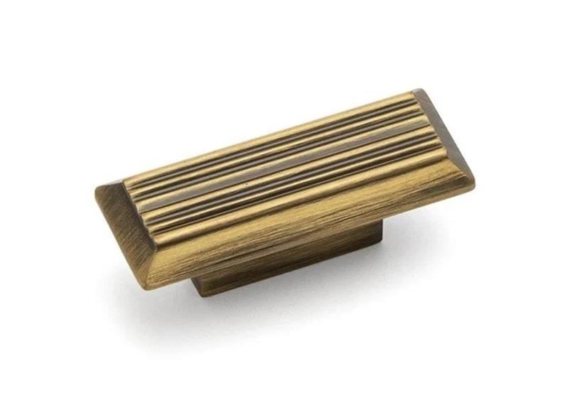 Line Çizgili Antik Bronz Tekli Kulp 16 mm. 209002