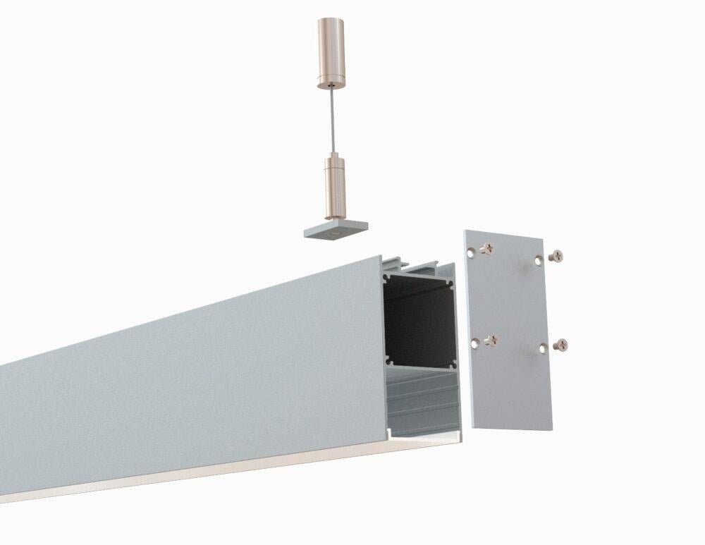 Lineer Sıvaüstü Asma Sarkıt Pcb Led Profil Armatür 5535