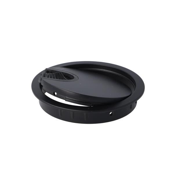 Mat Siyah Boyalı Zamak Kablo Kapağı 80 Mm