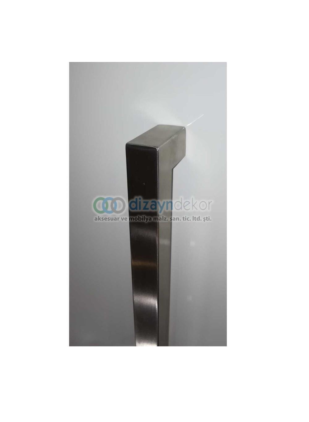 Paslanmaz Çelik Sürgü Ve Çekme Kapı Kolu 30x30 Mm. Profil