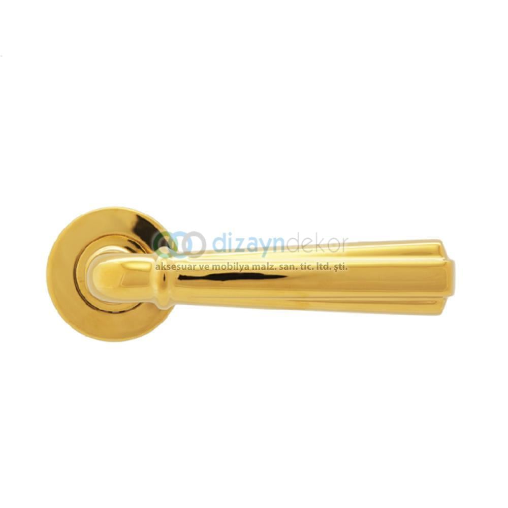 Rozetli Kapı Kolu Pasl. Pvd Altın Wc Tipi