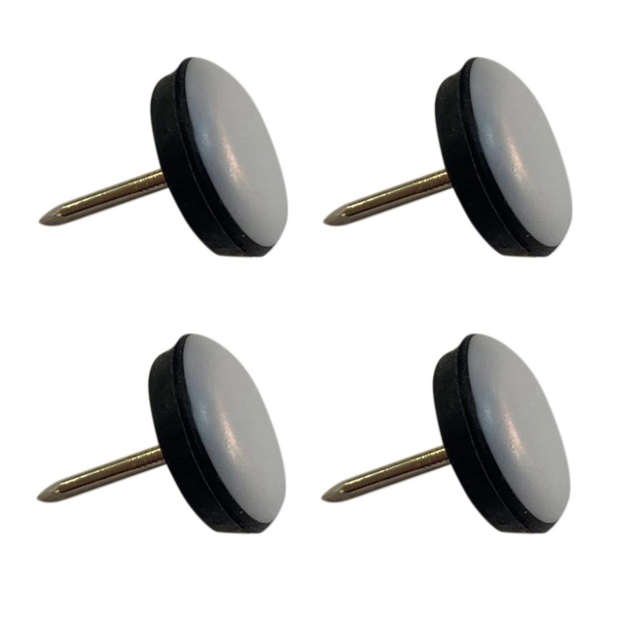 Sandalye Koltuk Keçesi Teflon Plastik Çivili 25 Mm.-8 Adet