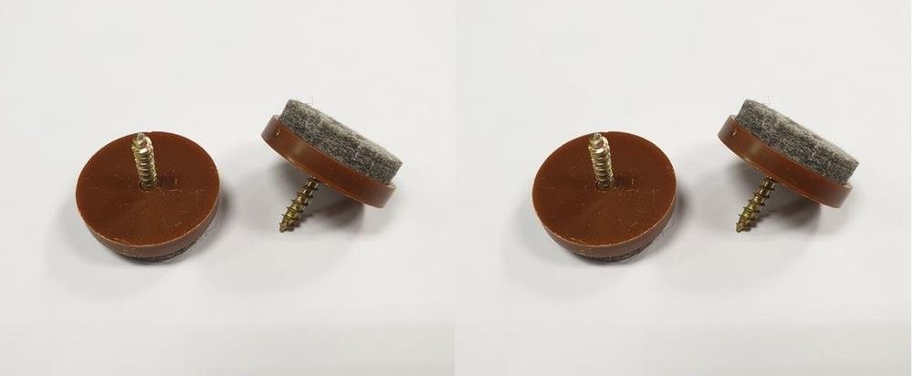 Sandalye Koltuk Keçesi Vidalı 28 Mm.-12 Adet