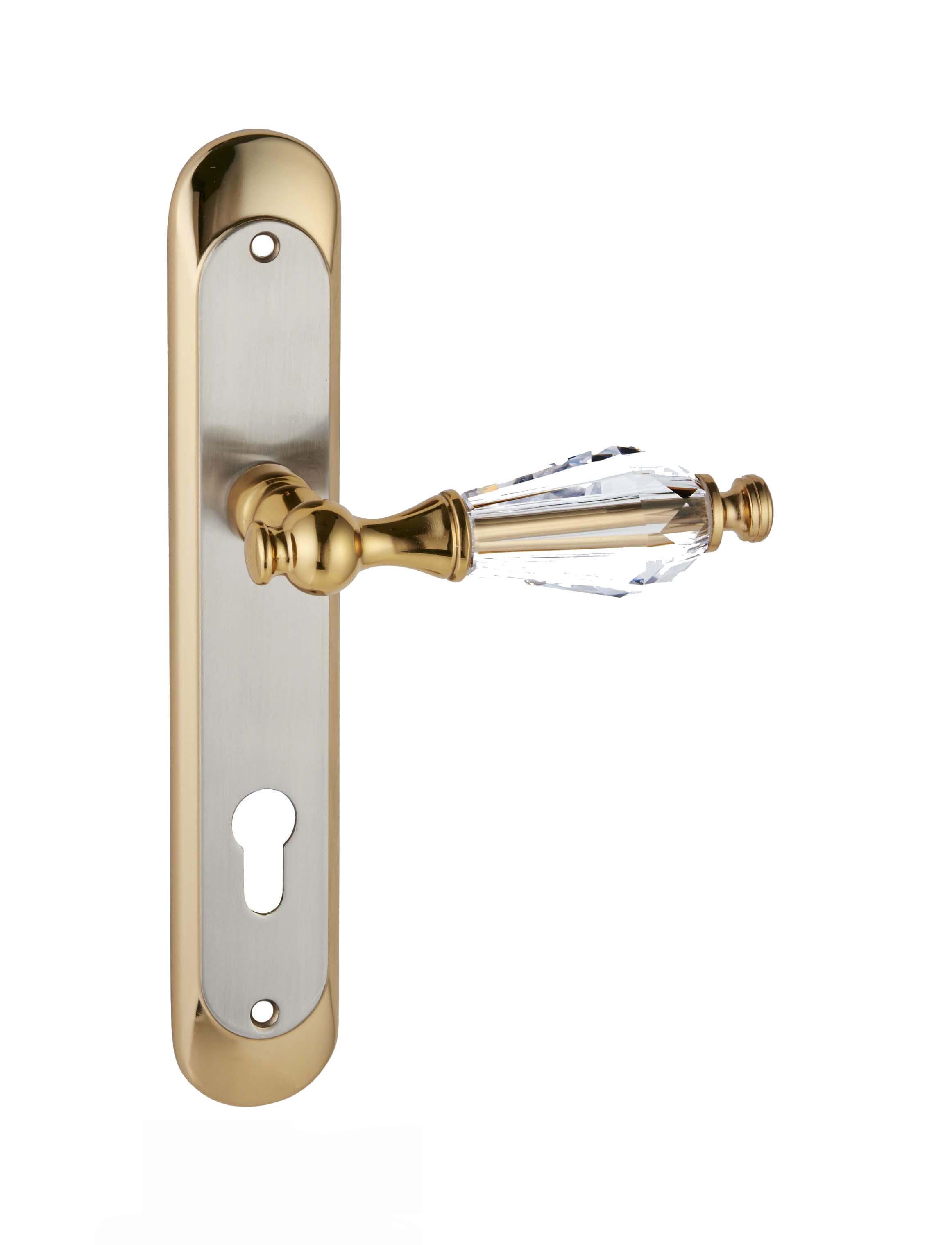 Söğüt Taşlı Aynalı & Rozetli Kapı Kolu