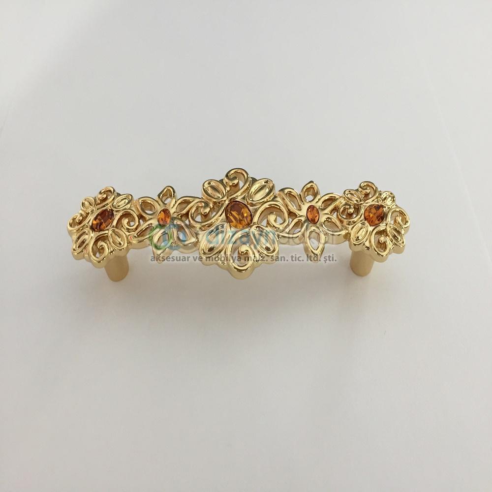 Swarovski Taşlı 96 Mm. Altın