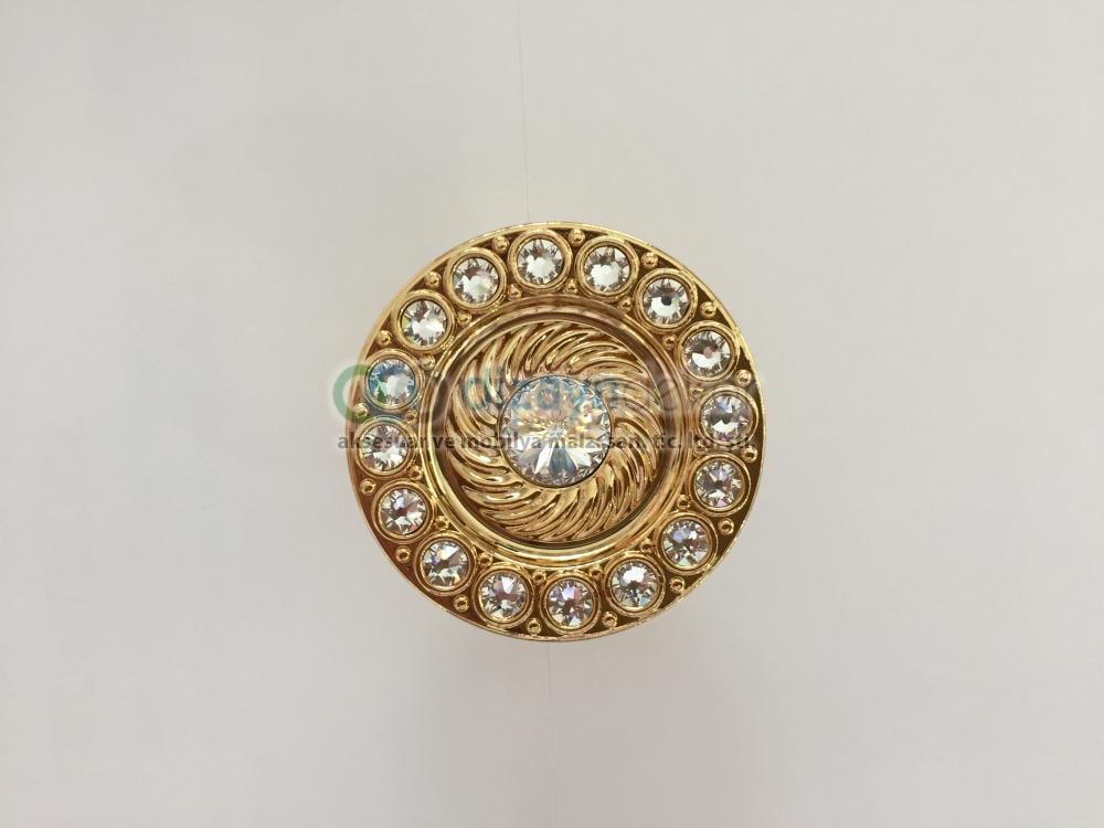 Swarovski Taşlı Tekli Maxi Altın