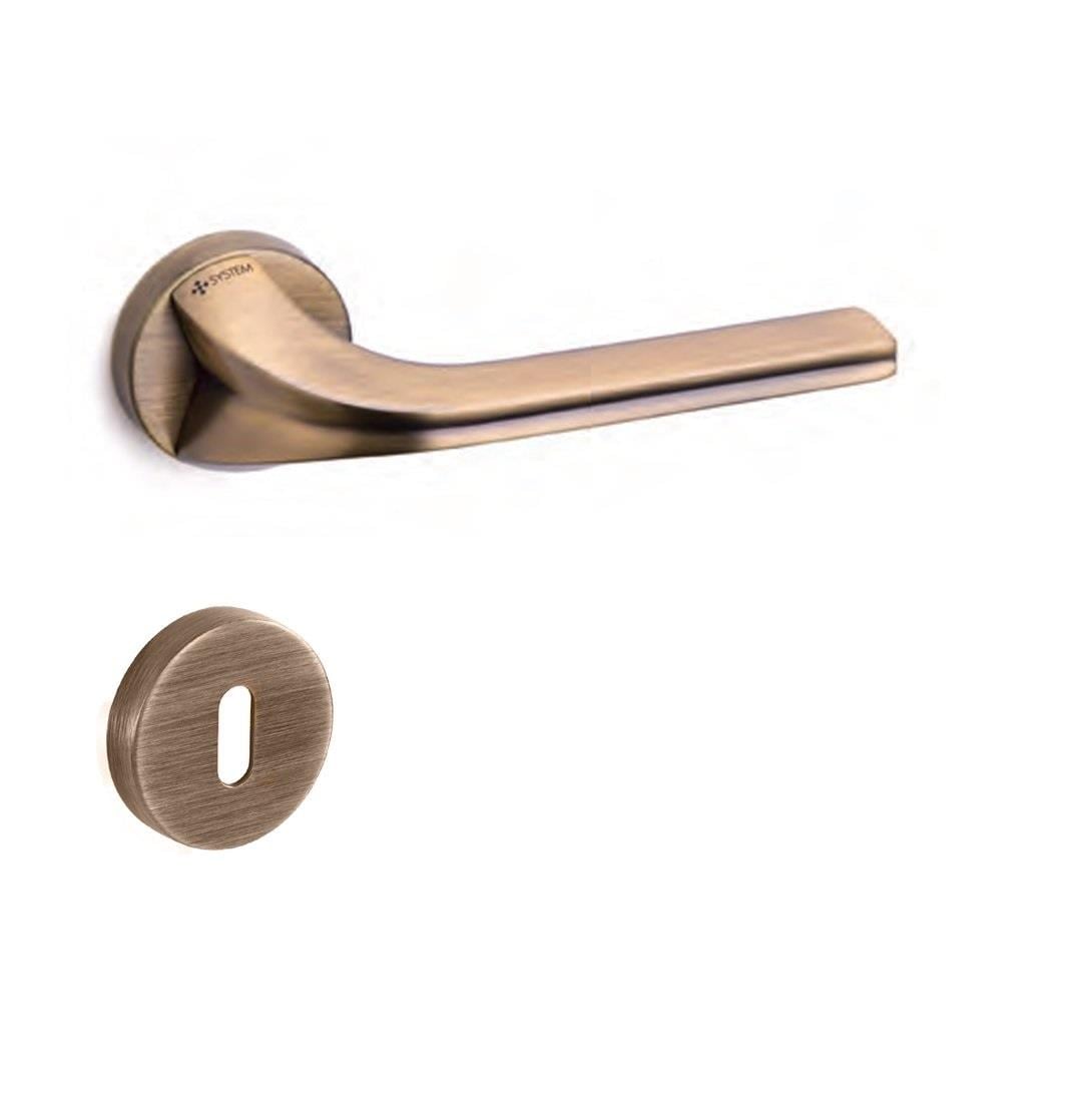 System Matrix Rozetli Kapı Kolu Antik - Oda