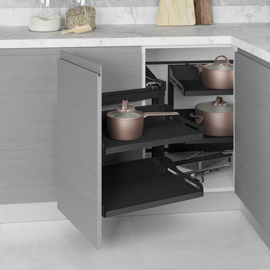 Unique Slim Kapağa Monte Körköşe Mekanizması Antrasit 