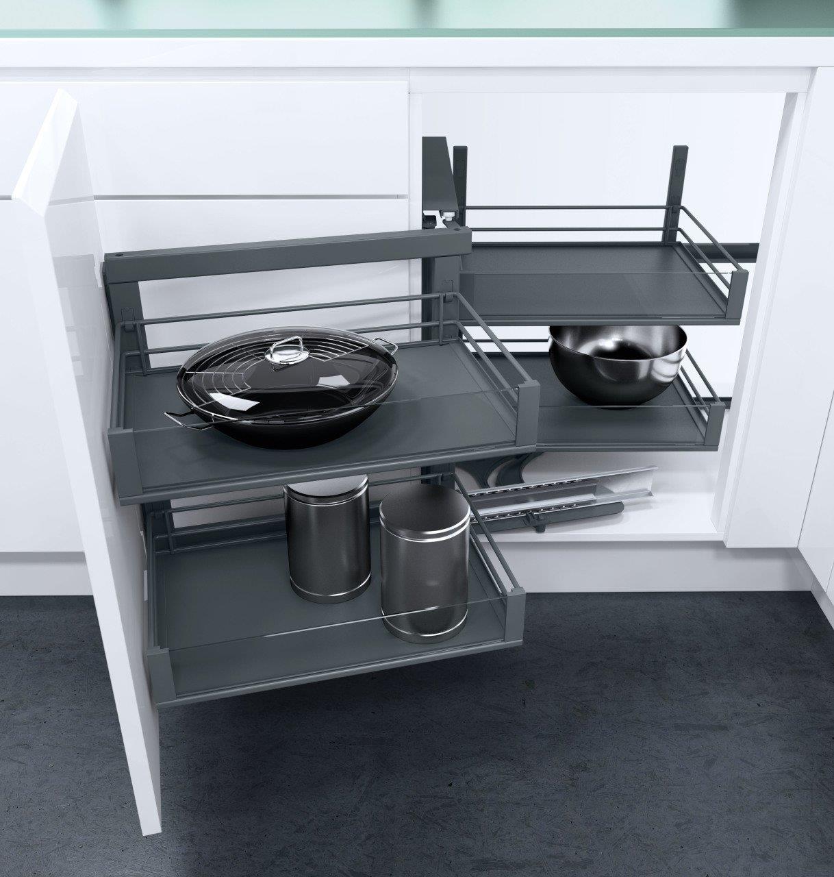 VS COR Fold Kör Köşe Sağ-Sol Antrasit Artline 900 mm