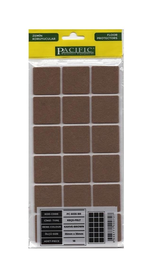 Yapışkanlı Keçe Zemin Koruyucusu 35*35 Mm-5 adet