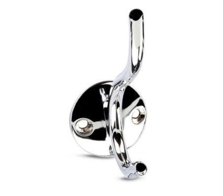 Yoko Portmanto Askısı İkili Parlak Krom 92*38*75 Mm