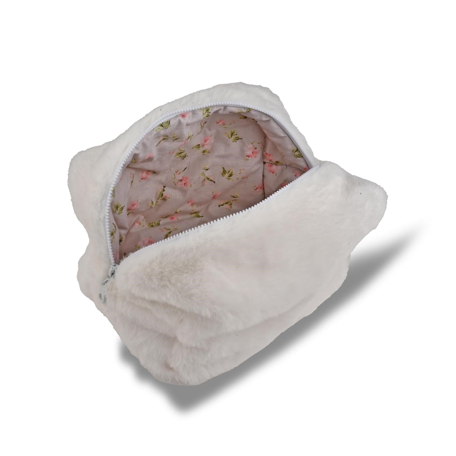 Peluş Organizer Makyaj Çantası 