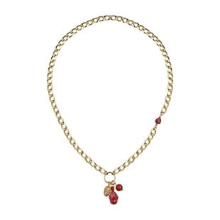 Charm Detaylı Zincir Kolye