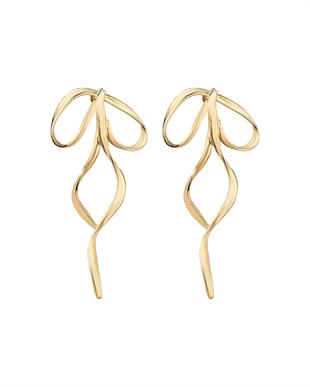 Gold Fiyonk Küpe