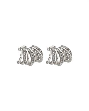 Taşlı Silver Küpe