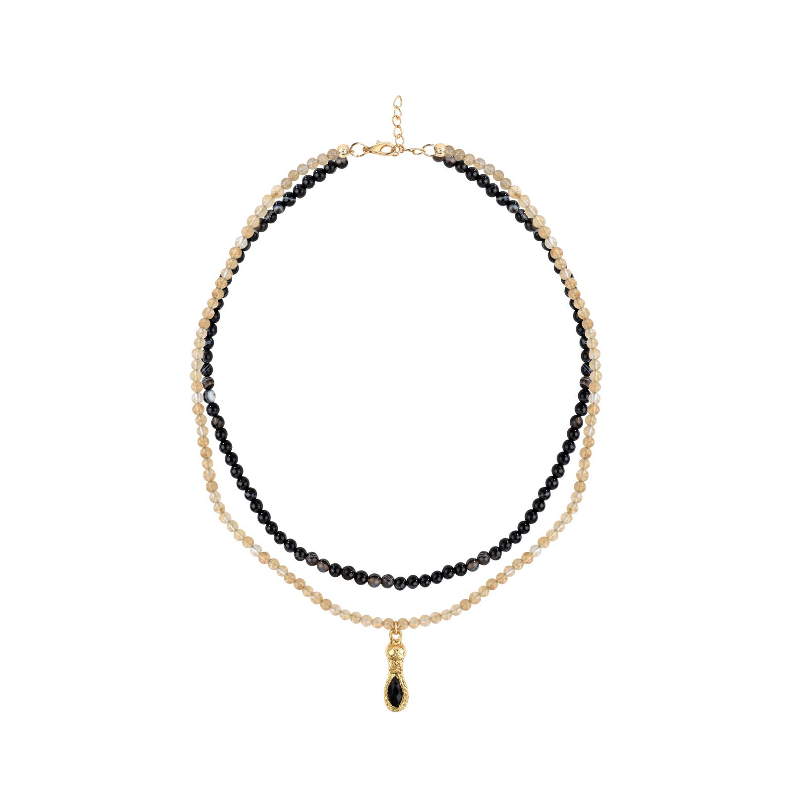 Charm Detaylı Jade Kolye