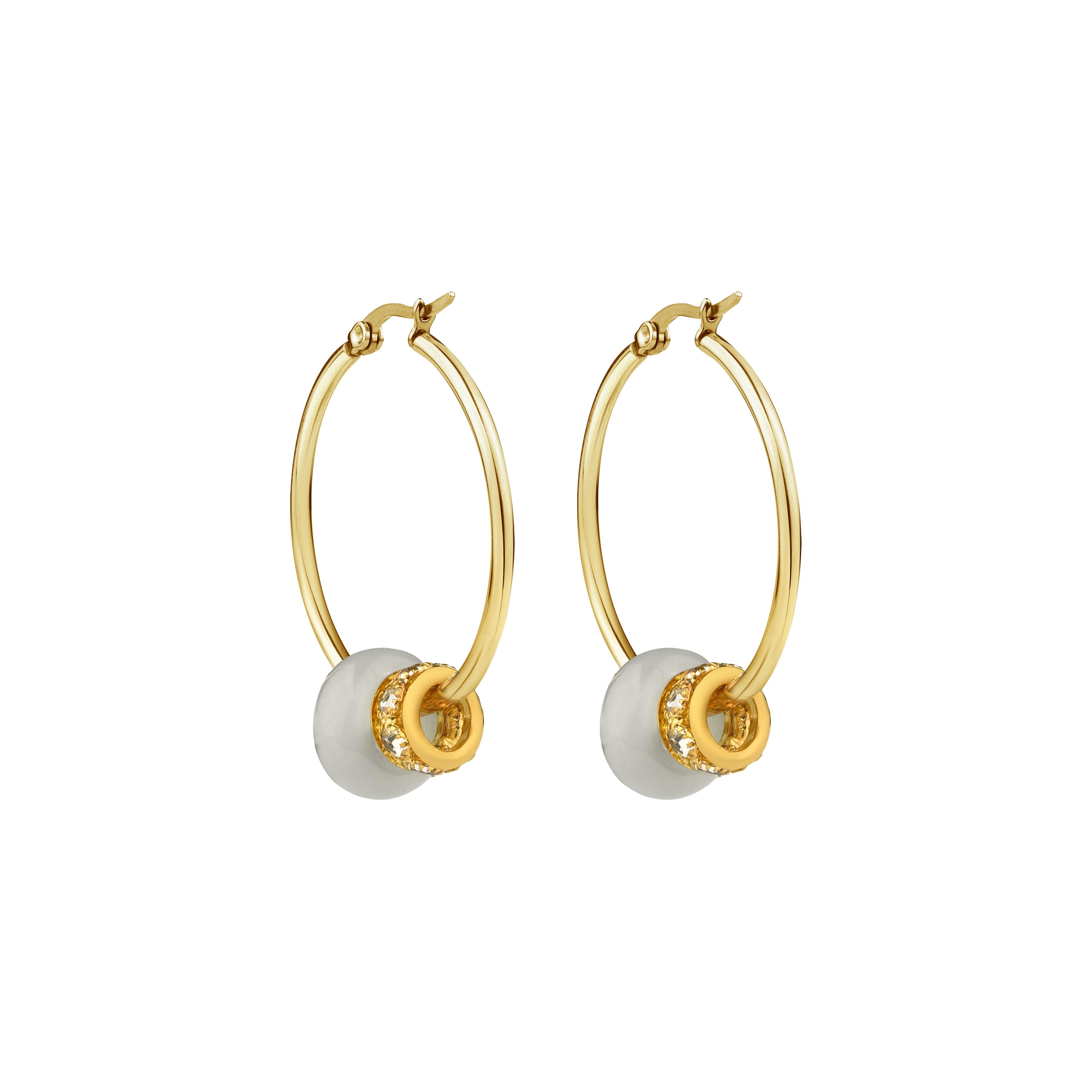Gold Charm Küpe