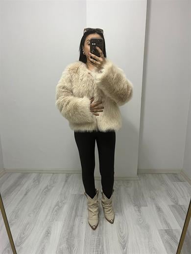 Astarlı İthal Bella Kısa Kürk Taş