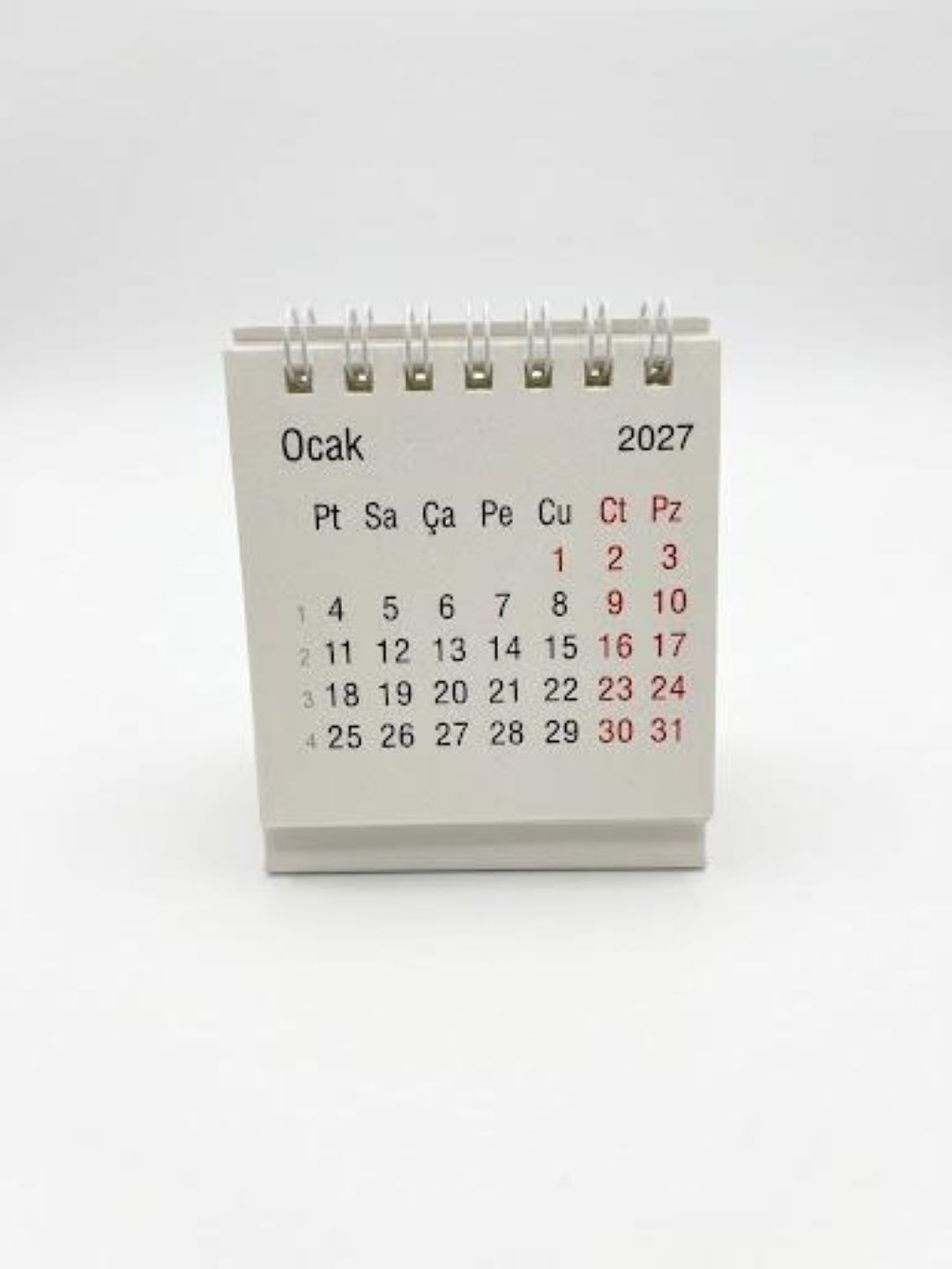 2027 Mini Masa Takvimi 7X7 Cm