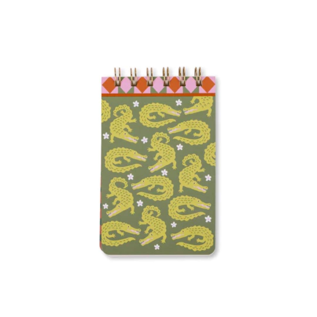 A Dopo Not Defteri Timsah 8,9X14,6 Cm. A Dopo Crocodıle Twın Wıre Chunky Notepad Strıpes