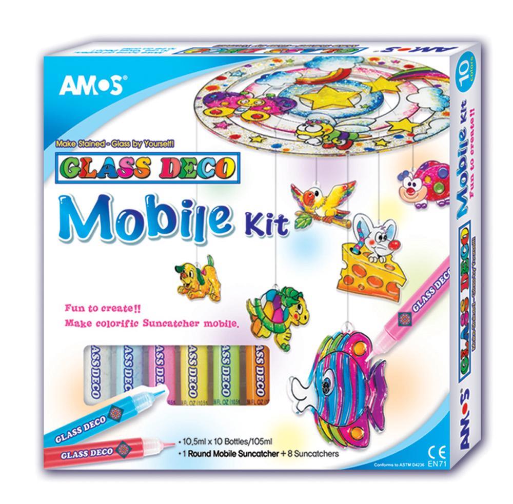 Amos Cam Boya Seti Mobıle Kit 10Ml 10 Lu-Gd 10P10mk