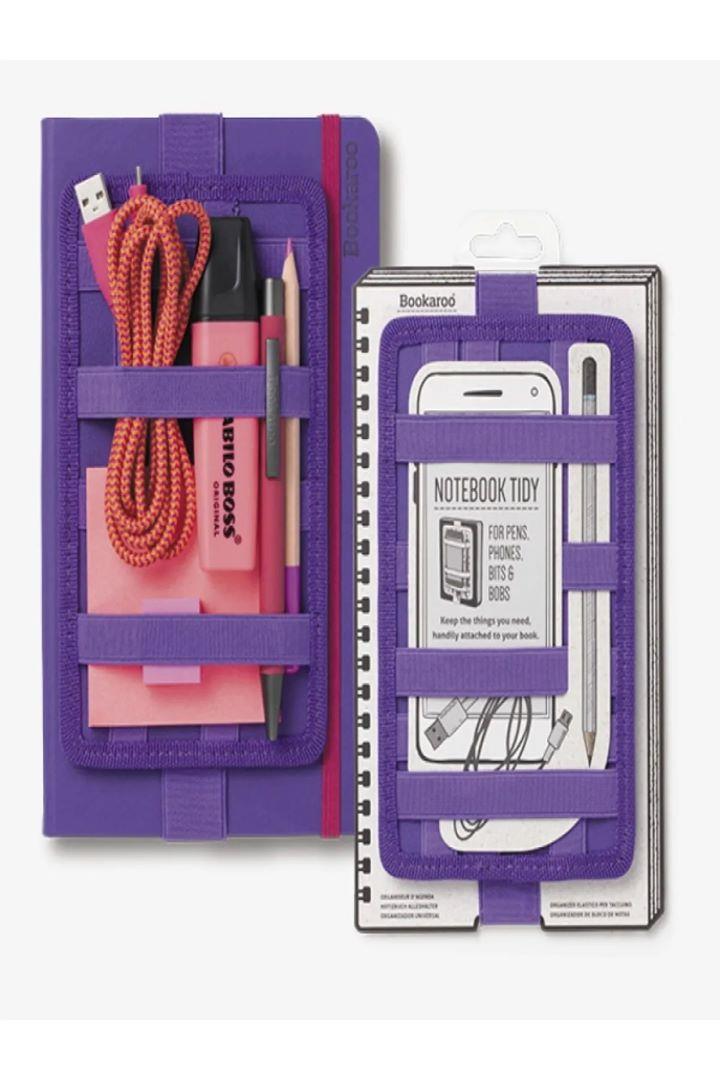 Bookaroo Pen Pouch Notebook Tıdy Mor Defter U Kılıf