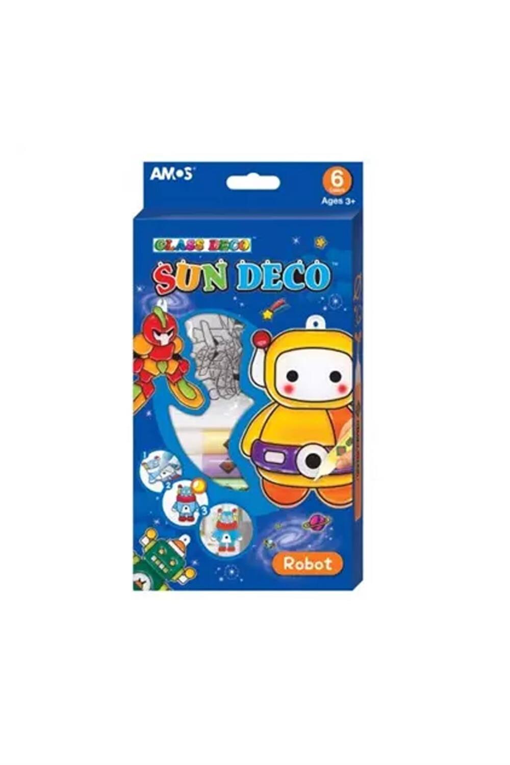 Cam Boyama Setı Sun Deco Robot Sd10P6-R