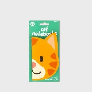 Cat Shaped Notebooks Set Of 3 3 Lü Kedi Not Defteri