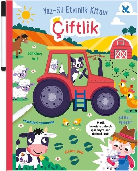 Çiftlik - Yaz - Sil Etkinlik Kitabı (Ciltli)