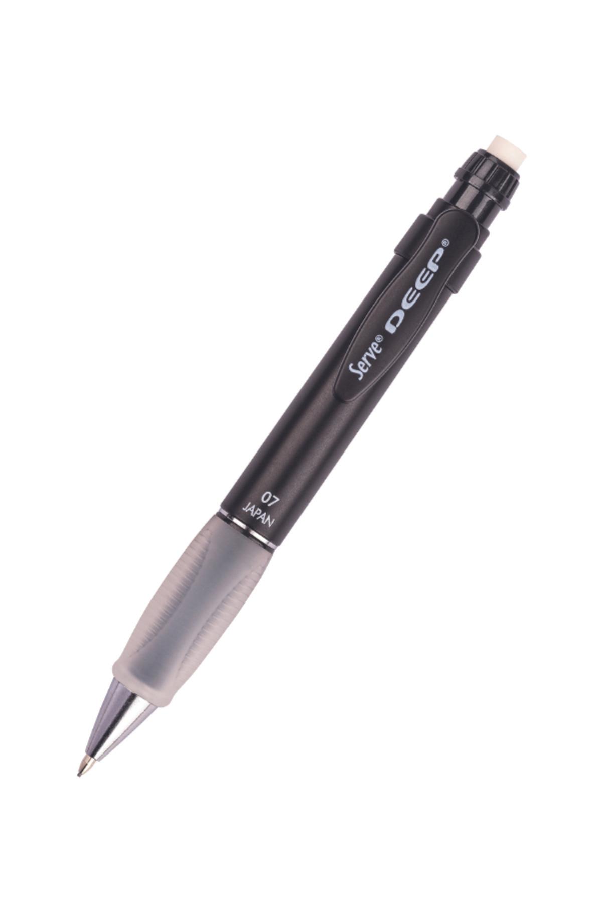 Deep Mekanik Kurşun Kalem 0.7mm Metalik Mr. Siyah