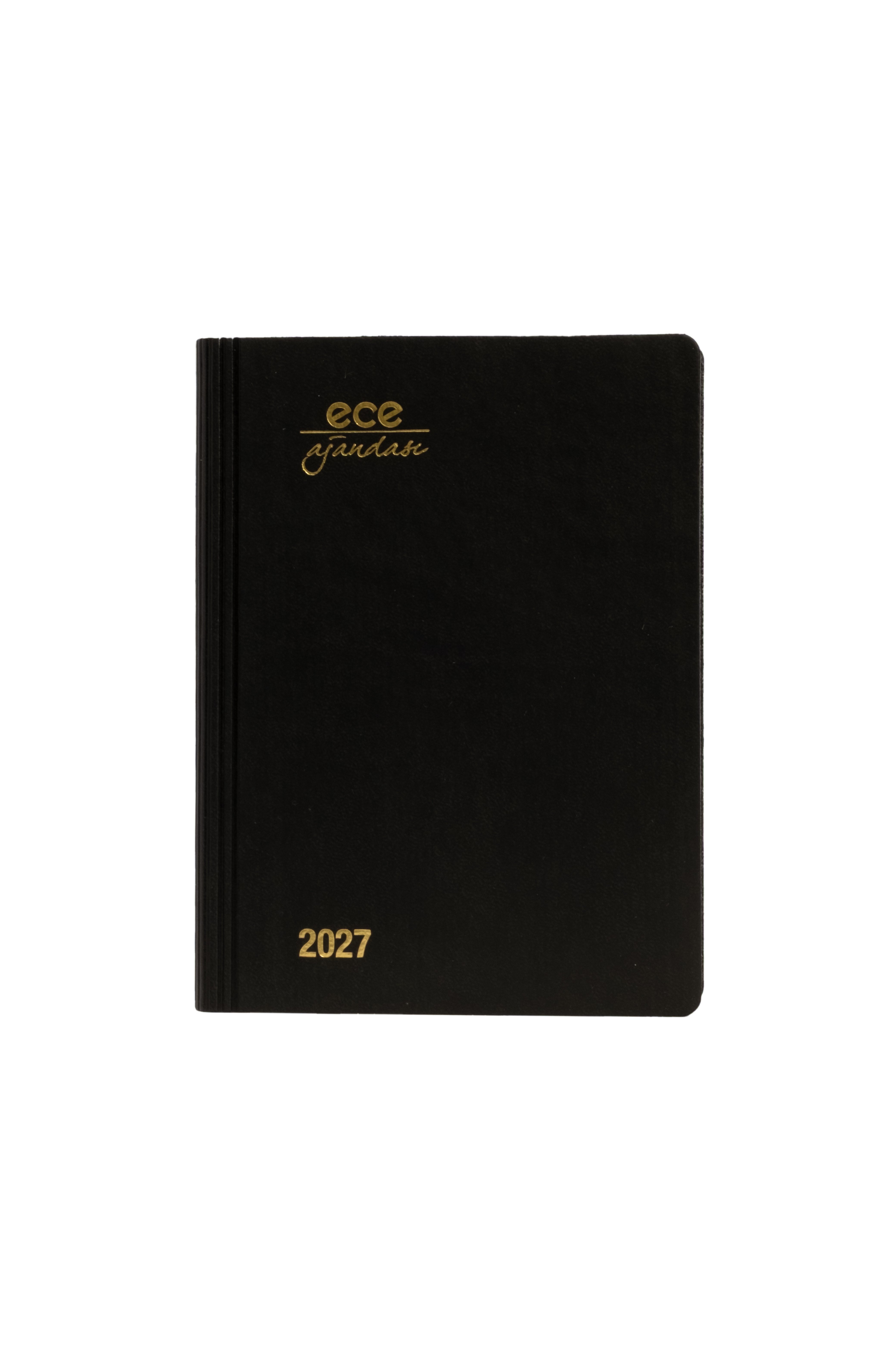 Ece-Marmaris 2027 Siyah Günlük 12X16 Çizgili