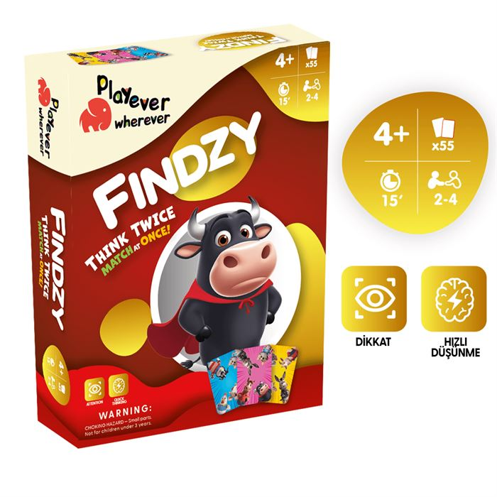 Findzy Deluxe - Dikkat Güçlendiren Eğlenceli Kart Oyunu