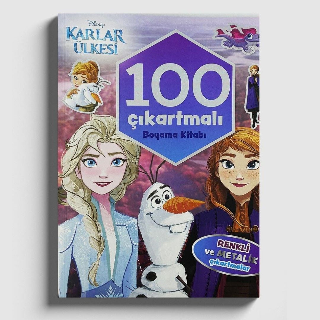 Karlar Ülkesi 100 Çıkartmalı Boyama Kitabı